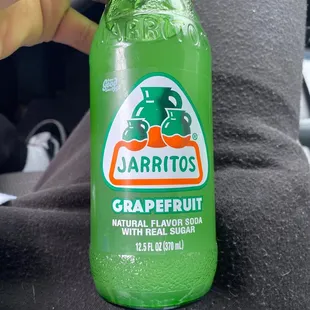 a bottle of jarritos