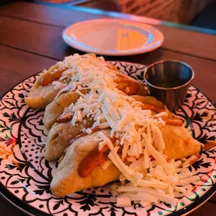 Shrimp and cheese empanadas