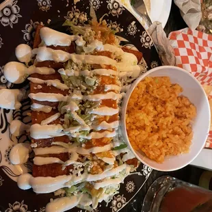 Mexican Red Enchiladas