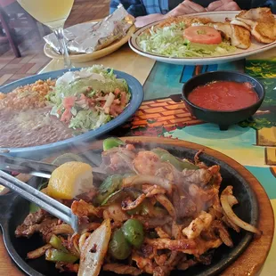 Fajitas Jalisco, grilled Tilapia