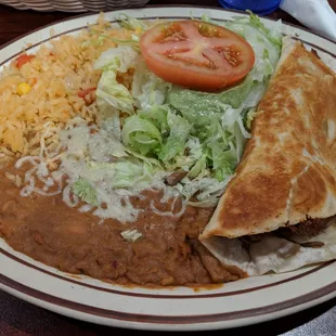 Mushroom Quesadilla. Vegetarian D