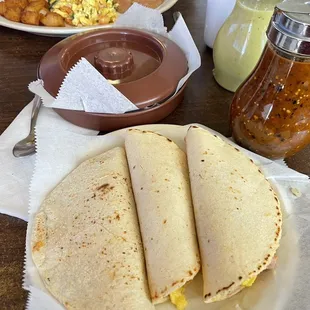 Ham and Egg Breakfast Tortillas