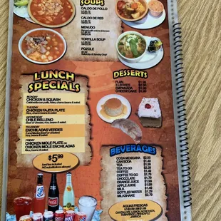 ramen and noodles, menu