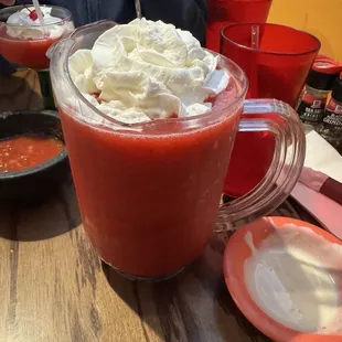 Strawberry daiquiri pitcher
