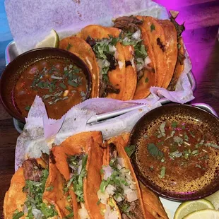 Cheese shrimp Birria tacos (missing shrimp)