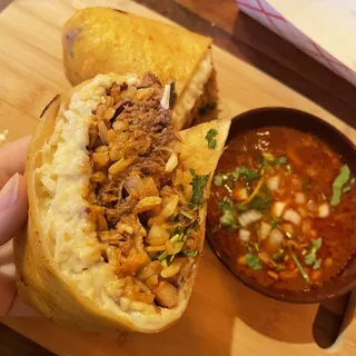 Birria Burrito plate