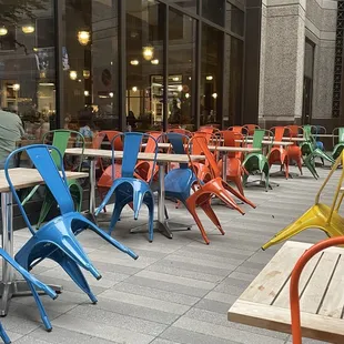 Lots of outdoor seating