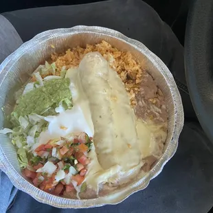 Beef chimichanga