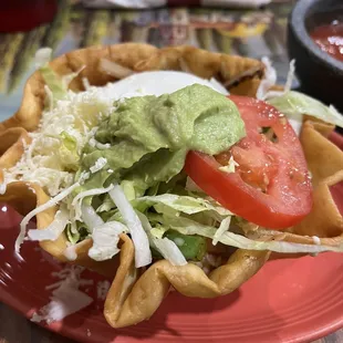 Shrimp Fajita Taco Salad