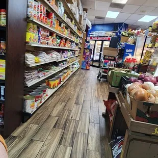 It is also a grocery store. You order in the back.