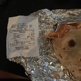 Carne Asada Burrito