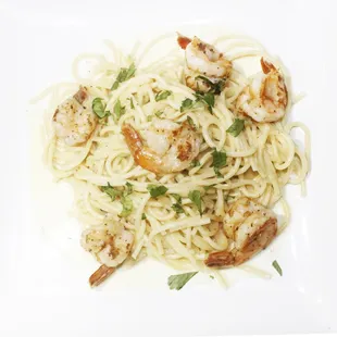 PASTA CON CAMARONES