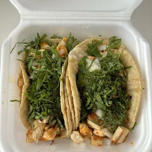 chicken tacos
