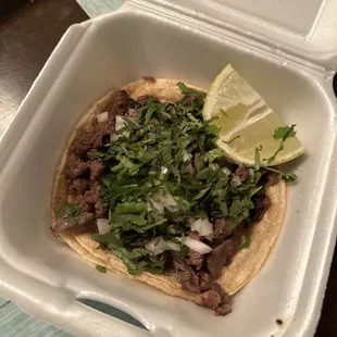 Steak taco