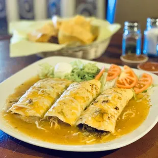 3 #21 Three Burrito Plate
