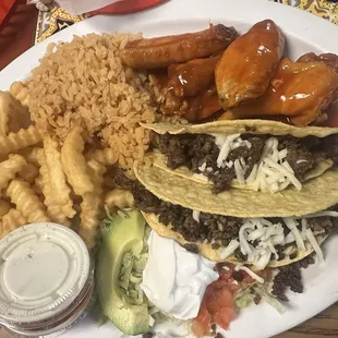 I left this plate because you get a little bit of everything