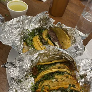 a plate of tacos