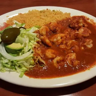 a plate of food on a table