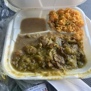 Chicharrón en salsa verde