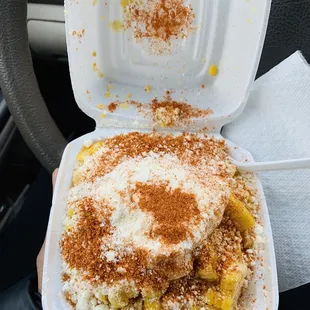Best Elotes in town from cart outside