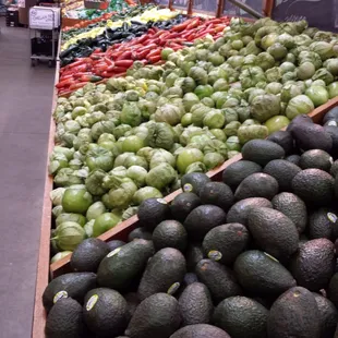 Certain kinds of fresh produce are good here.