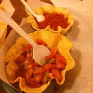 New edible Salsa  boats!