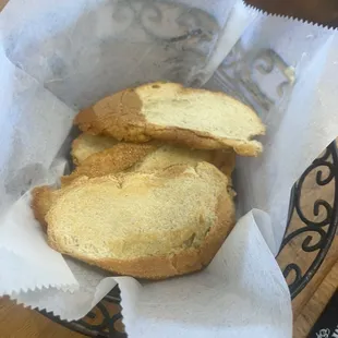 Complimentary bread and butter