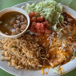 Friday special- enchiladas- I had the cheese ones with charro beans