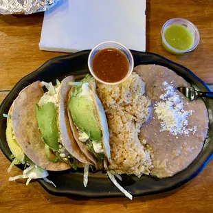 Hard Shell Beef Tacos plate