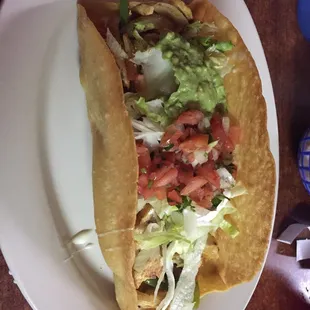 Fajita salad. Very good.