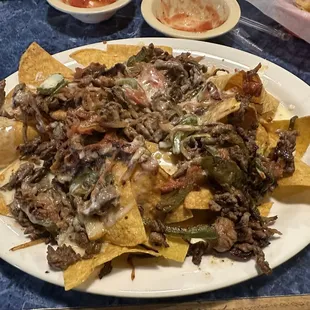 Nachos Fajitas- steak