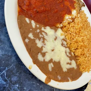 Huevos rancheros. Plain but satisfying