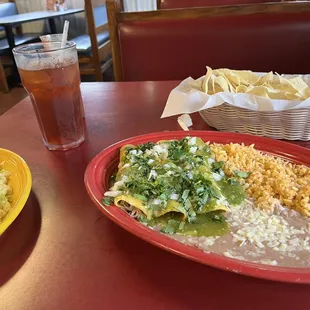 two plates of food on a table