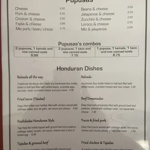 English Menu 1 of 4