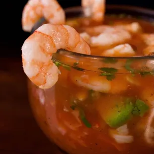 a shrimp cocktail