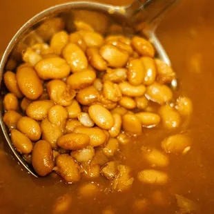 a spoon full of beans