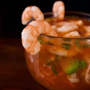 a shrimp cocktail