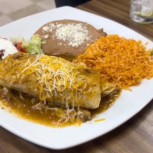Chicken burrito.