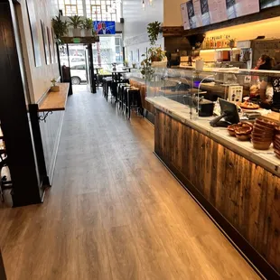 the interior of a restaurant