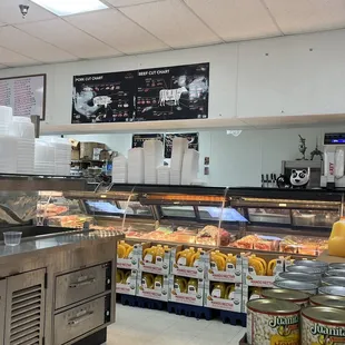 a view of the deli counter