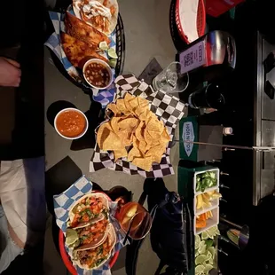adobo chicken, taco birria morelos, vegan taco