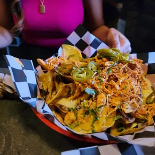 Nachos with chicken