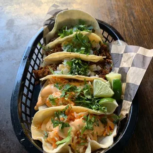 Choriqueso Tacos &amp; Thai Shrimp Tacos