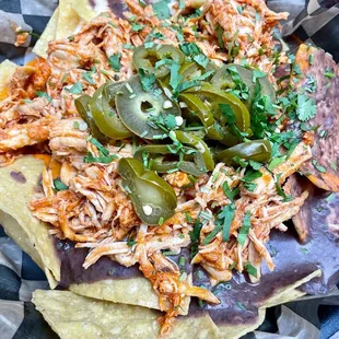 Nachos with chicken