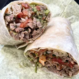 Steak burrito