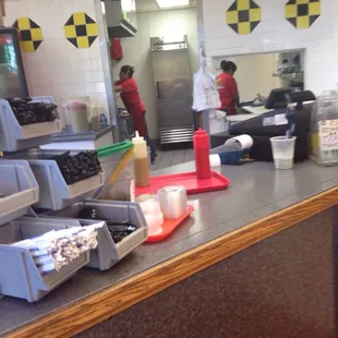 The staff, hard at work