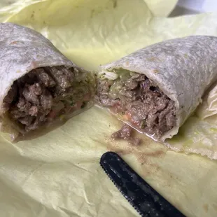 Carne Asada burrito