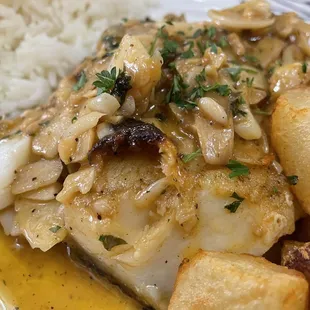 Cod in Garlic Sauce...very good!