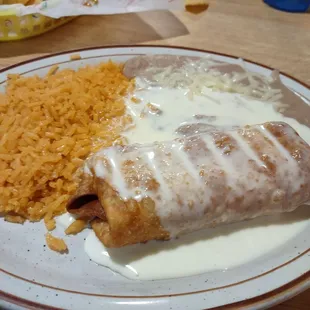 Chimichanga Lunch Special.