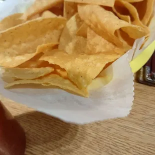 Standard fare of chips.